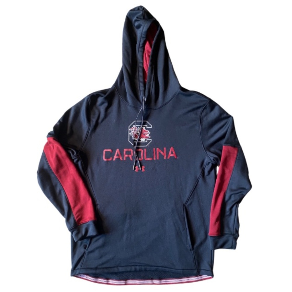 South Carolina Gamecocks Black and Red Logo Hoodie Size L